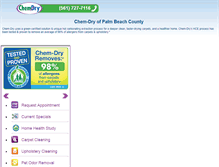 Tablet Screenshot of chemdryofpalmbeachcounty.com